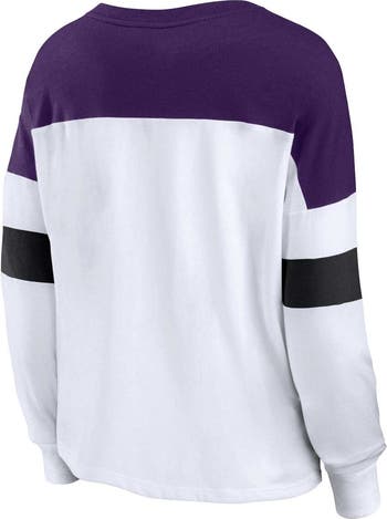 FANATICS Women s Fanatics Branded White Purple Baltimore Ravens
