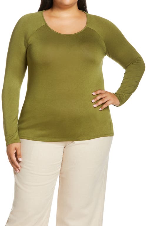 Shop Vince Raglan Sleeve Knit Top In 345erb-erba