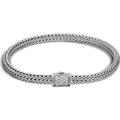 John Hardy Classic Chain 5Mm Diamond Bracelet