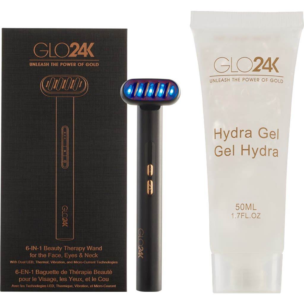 Glo24k Unleash The Power Of Gold Glo24k 6-in-1 Beauty Therapy Wand +conductive Hydra Gel In Na