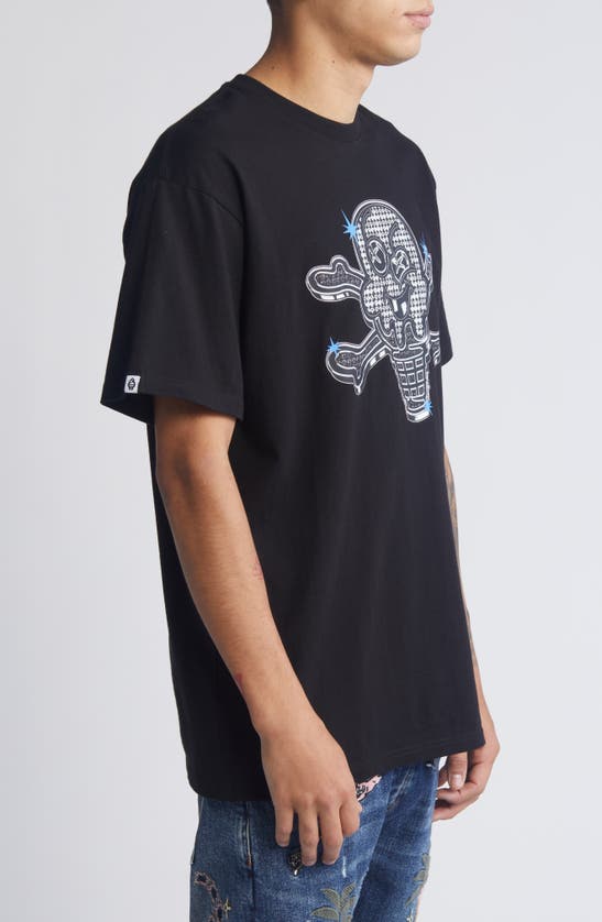 Shop Icecream Cart Cotton Graphic T-shirt In Black