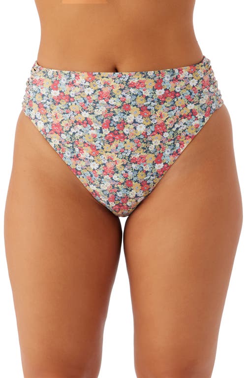 O'Neill Eden Ditsy Long Beach High Waist Bikini Bottoms Multi Colored at Nordstrom,