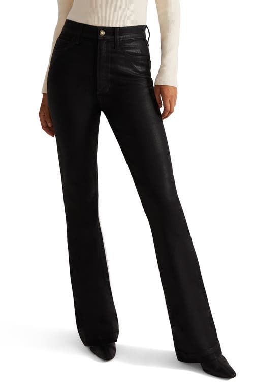 Favorite Daughter Valentina Flare Leg Jeans Obsidian at Nordstrom,