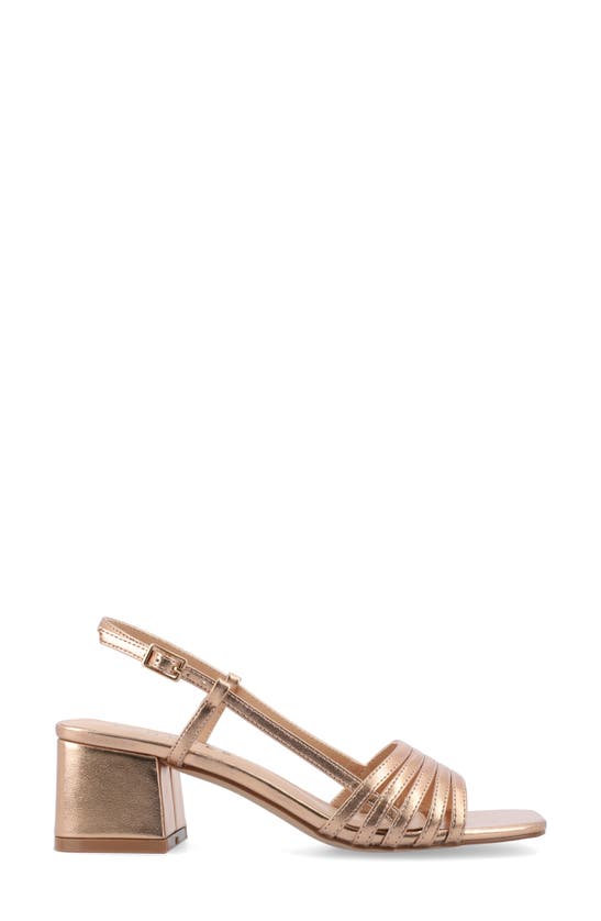 JOURNEE COLLECTION JOURNEE COLLECTION SHAYANA BLOCK HEEL SLINGBACK SANDAL