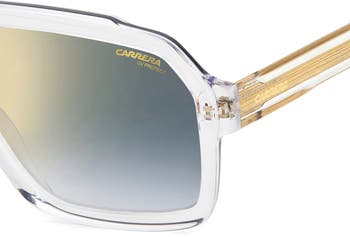 Carrera Eyewear 60mm Gradient Polarized Rectangular Sunglasses