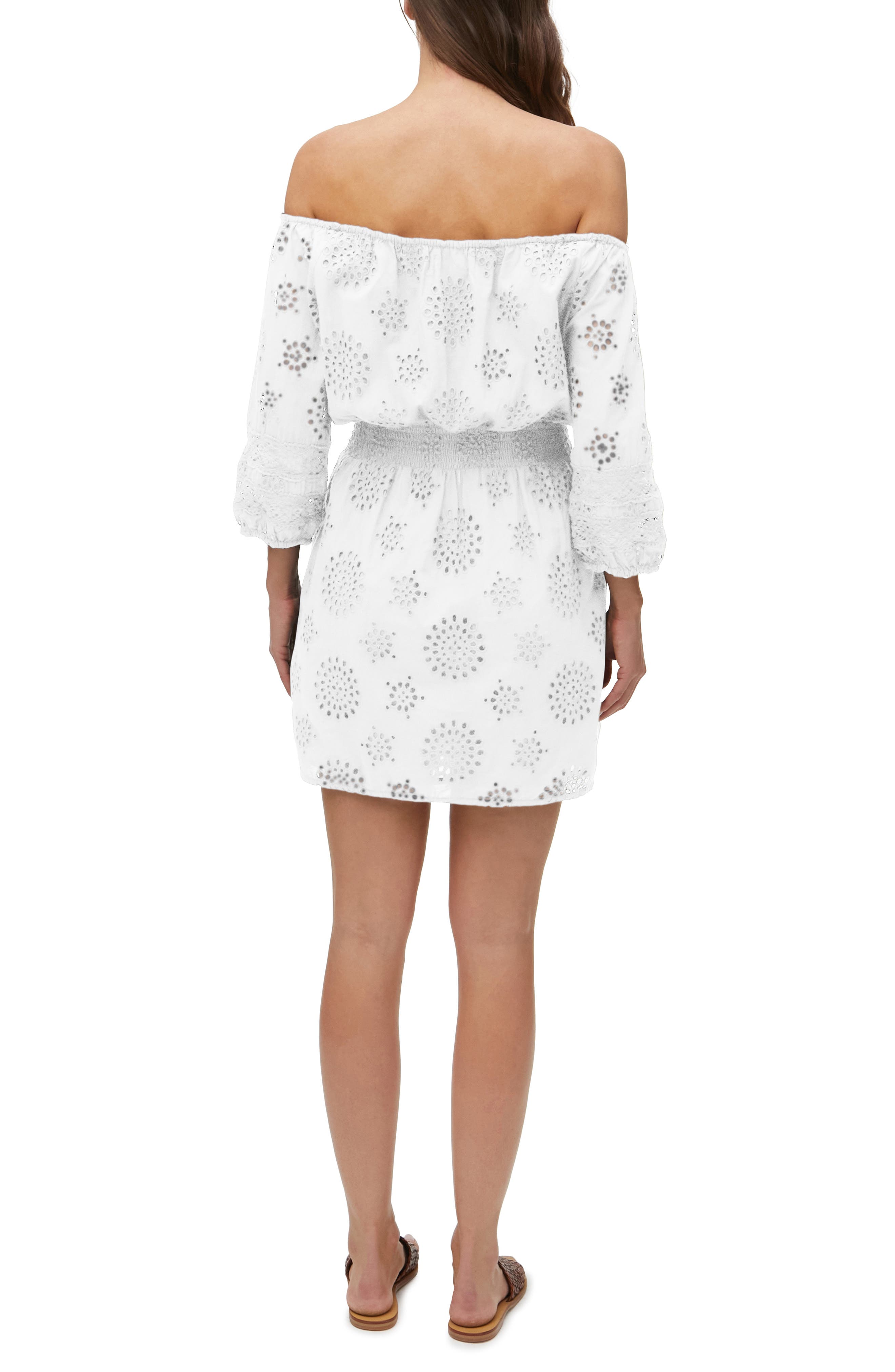 Michael Stars Alessandra Off the Shoulder Cotton Minidress Nordstrom