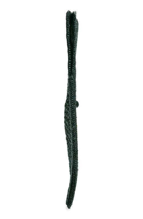 Jacquemus Carre Spiaggia Embellished Braided Raffia Tote In Black