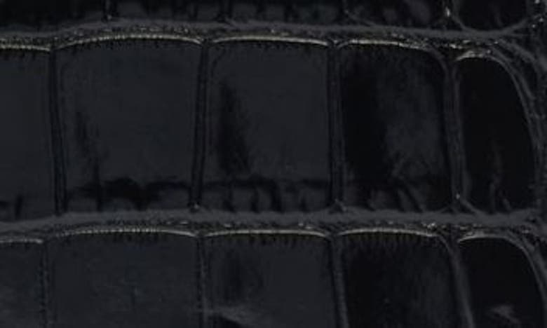 Shop Tom Ford Monarch Medium Croc Embossed Leather Shoulder Bag In Black