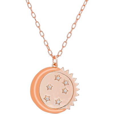 Lesa Michele Moon & Sun Pendant Necklace