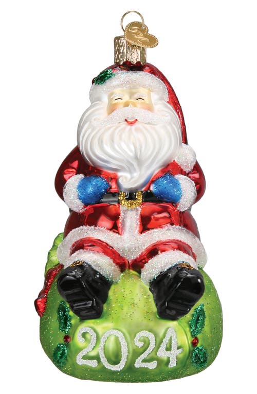 Old World Christmas 2024 Jovial Santa Ornament In Red/white/green