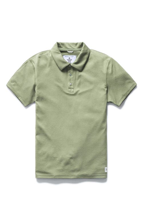 Shop Reigning Champ Solotex® Mesh Tiebreak Performance Polo In Mineral Green