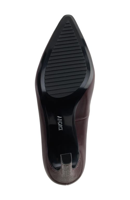 Dkny Chrystie Pointed Toe Pump In Dark Cherr