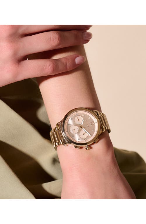 Olivia Burton Sports Luxe Bracelet Watch, 38mm In Rose Gold/gold