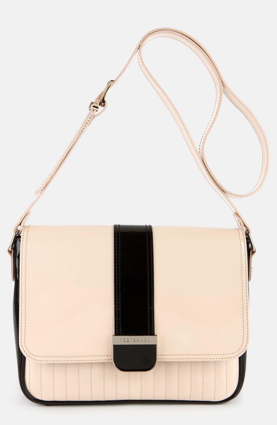 Ted Baker London 'Enamel Large Colorblock' Quilted Faux Leather