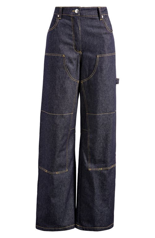 Steve Madden Ashyla Wide Leg Jeans In Dark Indigo