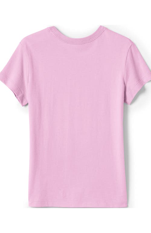 Shop Lands' End School Uniform Girls Short Sleeve Essential T-shirt In Ice Pink