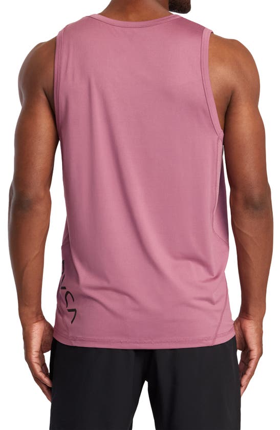 Shop Rvca Sport Vent Tank In Rose Shadow