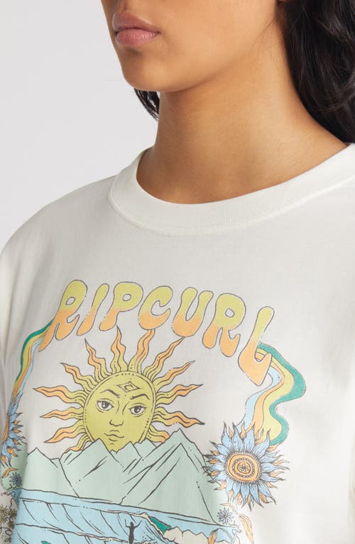 Rip Curl Wave Dancer Relaxed Graphic T-shirt In Bone
