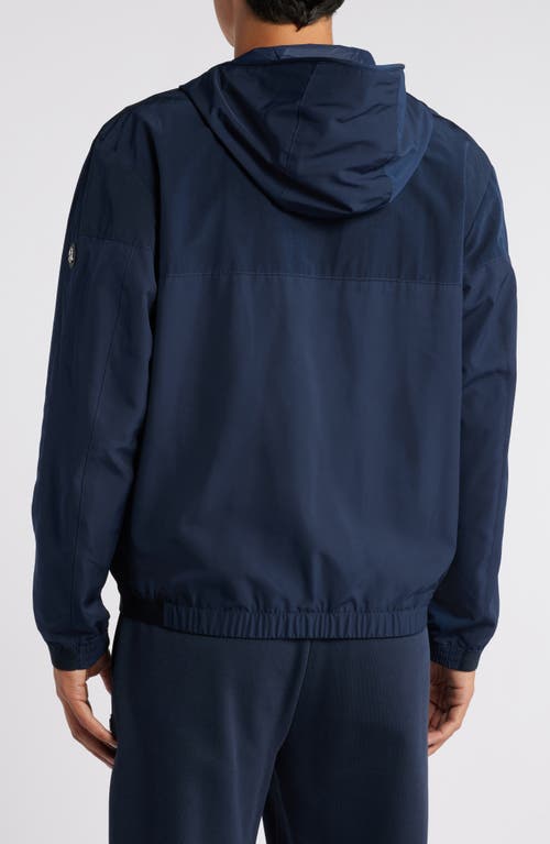 Shop Hugo Boss Boss Cireno Hooded Jacket In Dark Blue