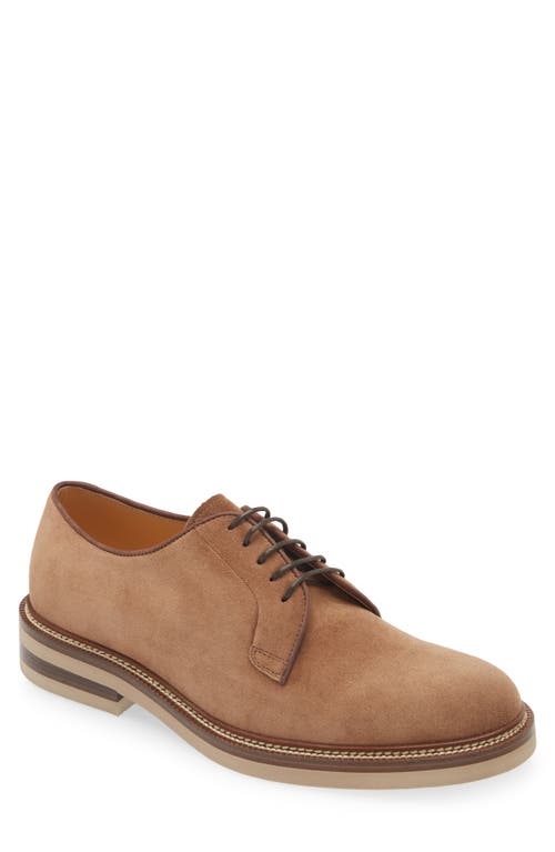 Shop Brunello Cucinelli Iconic Derby In C8831 Brown