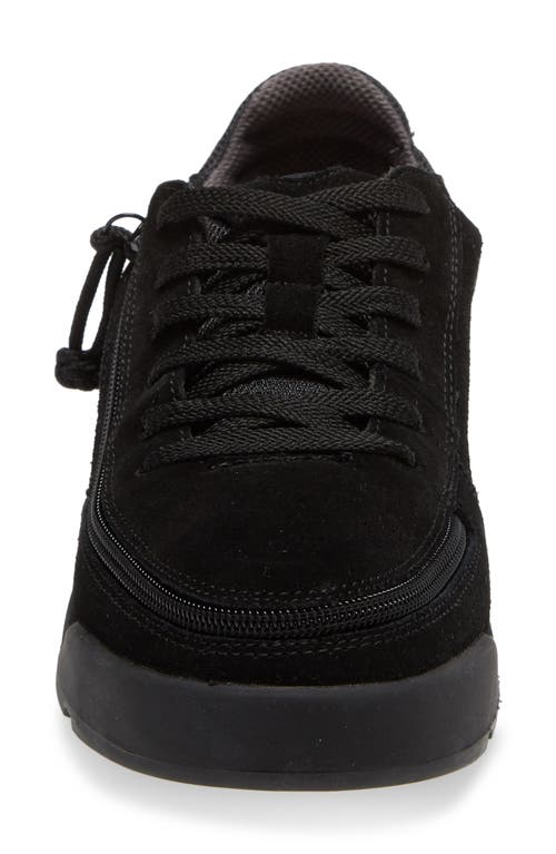 Shop Billy Footwear Comfort Classic Zip Around Low Top Sneaker In Black/charcoal