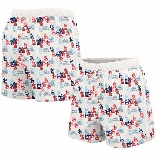 Women's Lusso White St. Louis Cardinals Marge Shorts