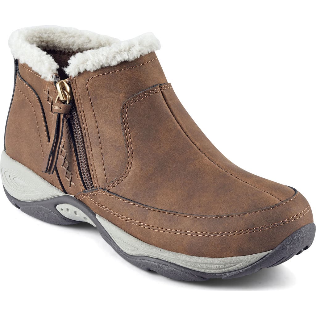 Easy Spirit Epic Water Resistant Ankle Boot in Medium Brown