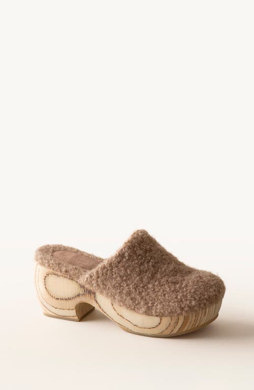 Huma Blanco Celeste Clog In Oatmeal Alpaca