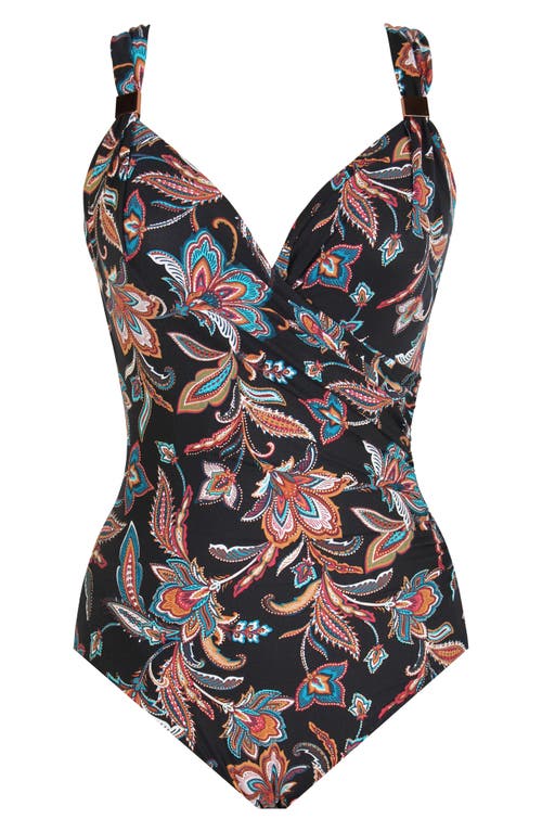 Shop Miraclesuit ® Scotch Floral Siren One-piece Swimsuit In Blk/multi