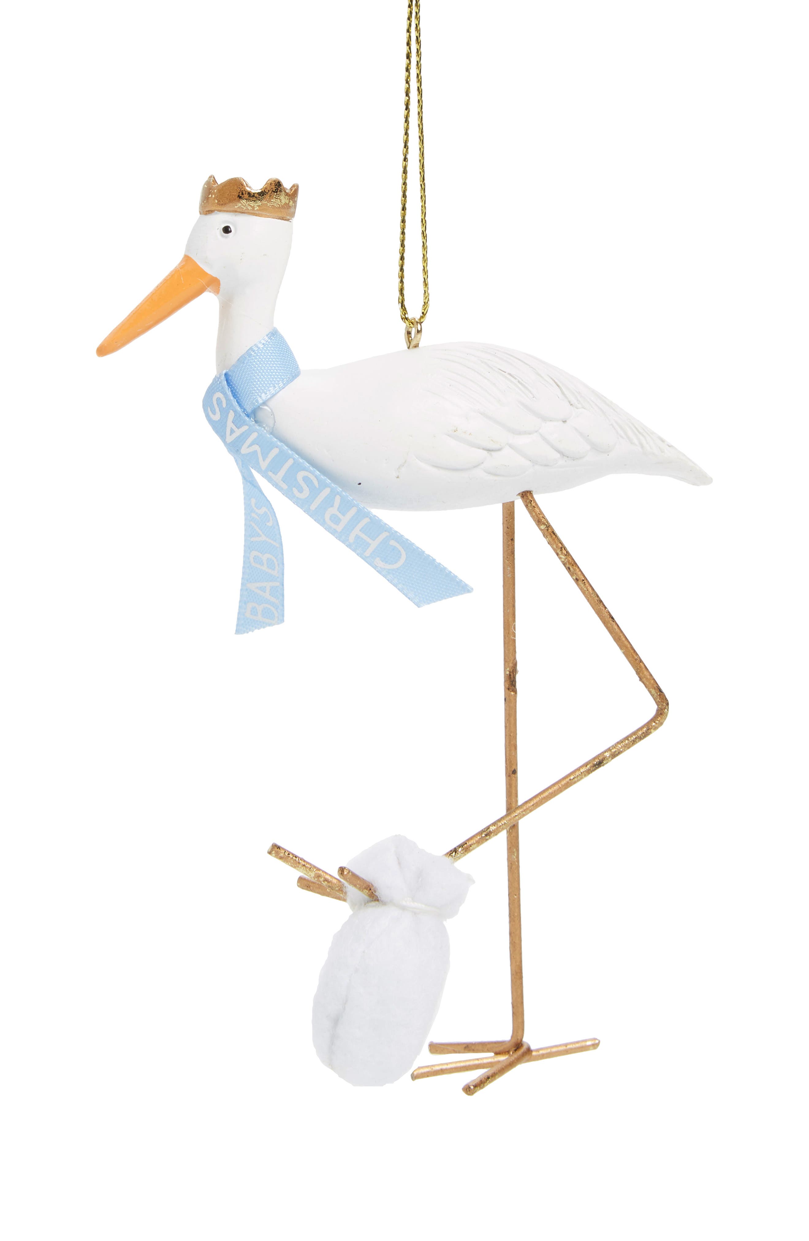 Stork Christmas Ornament 