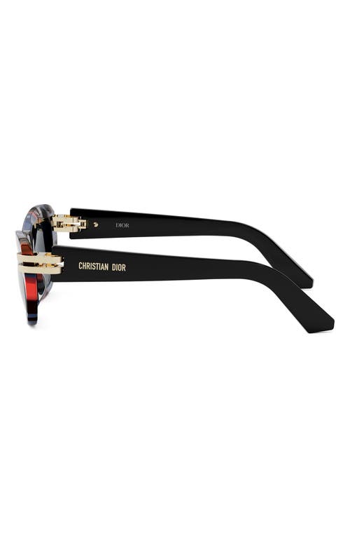 Dior C B2u 52mm Butterfly Sunglasses In Multi
