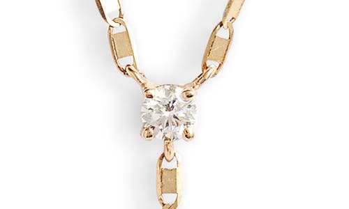 Shop Lana Double Diamond Nude Link Y-necklace In Yellow Gold