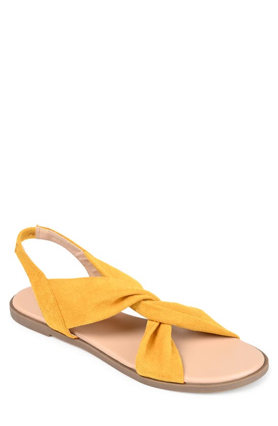 Journee Collection Deleece Sandal In Yellow