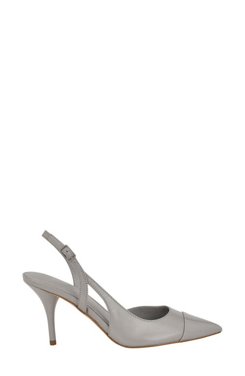 Shop Calvin Klein Corinny Pointed Toe Pump In Light Grey