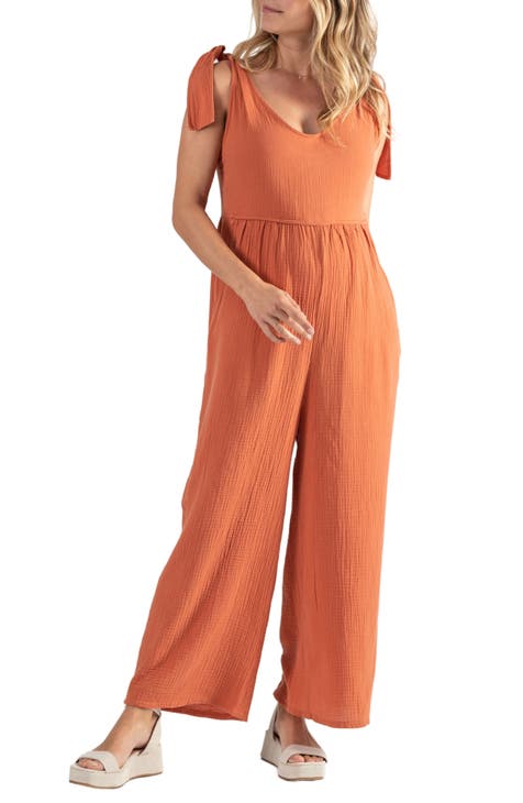 Bohemian Orange Chiffon Beach Jumpsuit For Women Elegant Full Length Party  Red Orange Romper Jumpsuit In Plus Sizes 3XL 4XL 210625 From Dou02, $52.49
