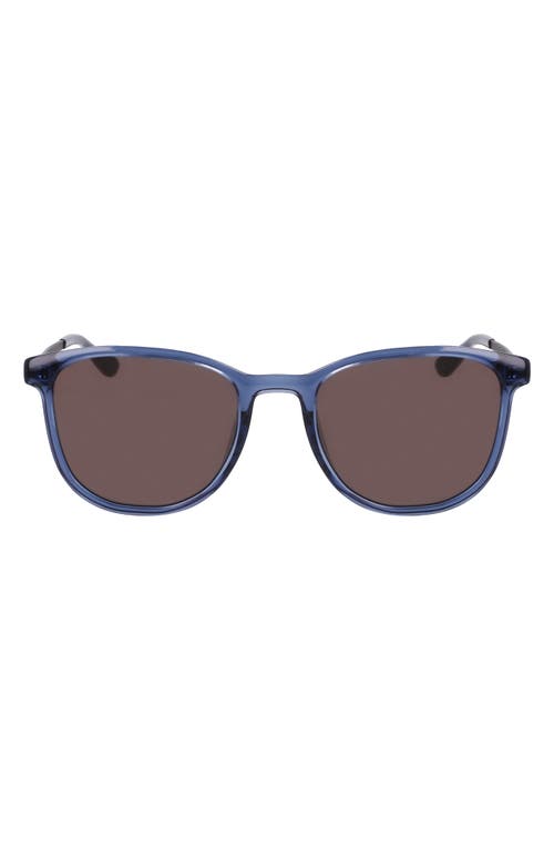 52mm Round Sunglasses in Crystal Insignia Blue