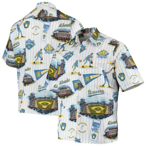 Men's Reyn Spooner Light Blue St. Louis Cardinals Kekai Performance Button-Up Shirt Size: Medium