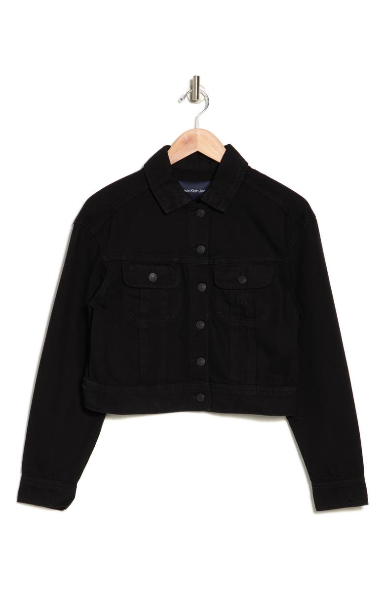 Calvin Klein Jeans Crop Denim Trucker Jacket | Nordstromrack