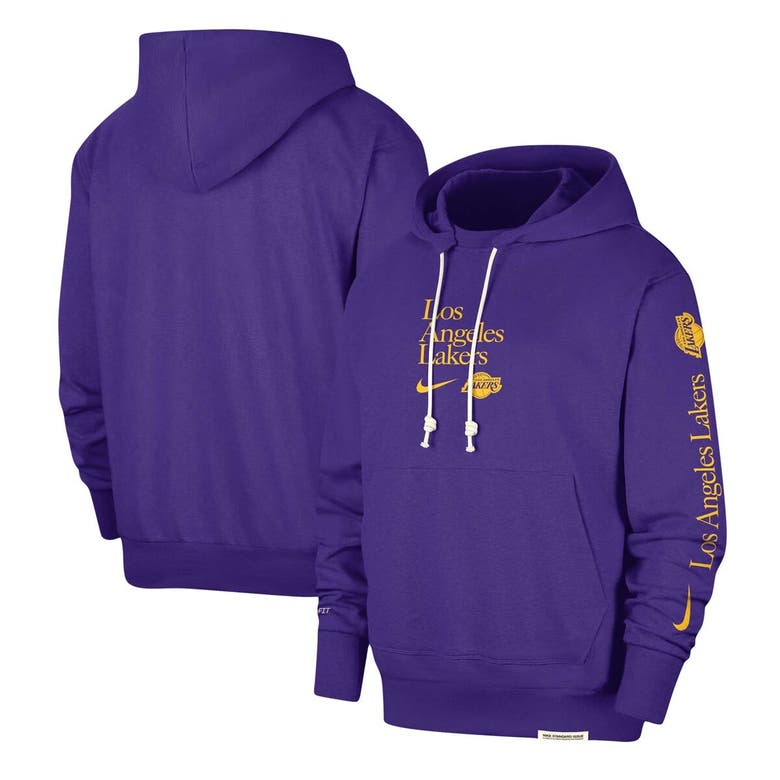 Shop Nike Purple Los Angeles Lakers Authentic Performance Pullover Hoodie