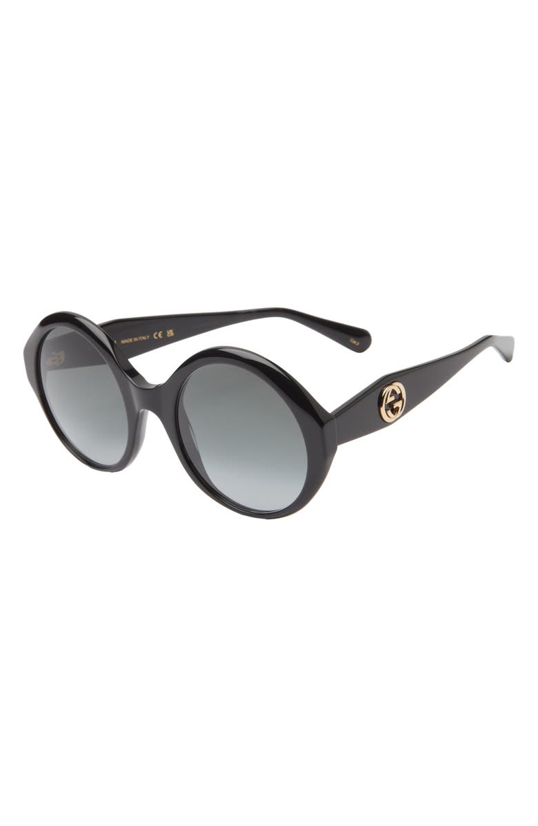 Gucci 54mm Round Sunglasses, Alternate, color, 