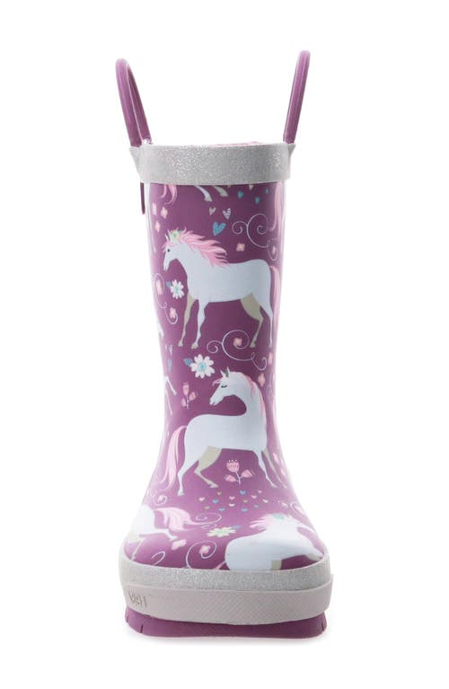Western Chief Fancy Horse Waterproof Rain Boot In Fuchsia