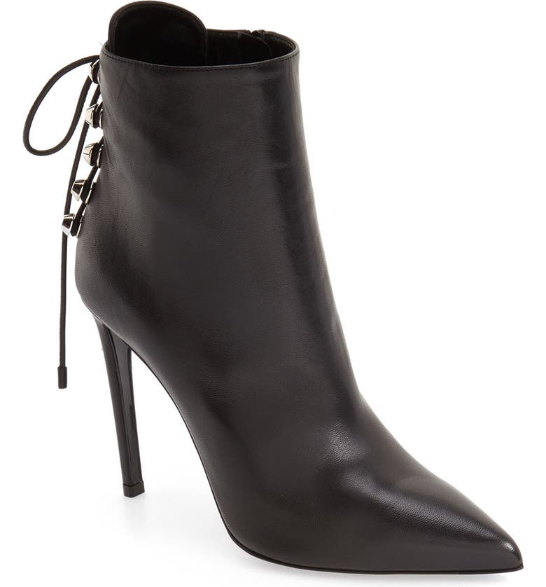 Balenciaga Lace-Up Back Pointy Toe Bootie (Women) | Nordstrom
