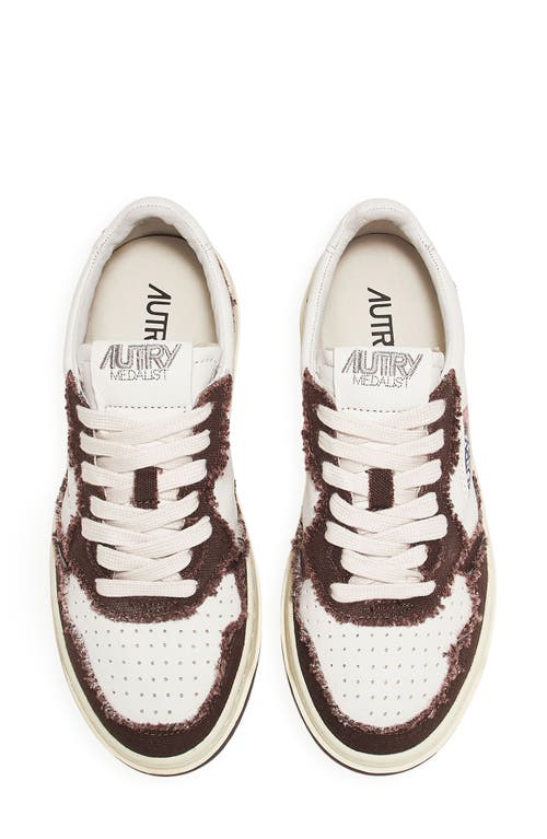 Autry Medalist Low Sneaker In Brown