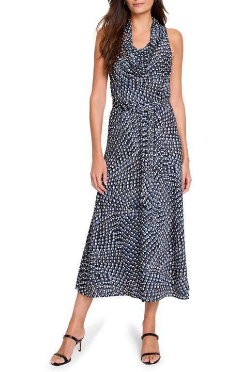 Nic + Zoe Nic+zoe Time Warp Dani Print Sleeveless Maxi Dress In Black Multi