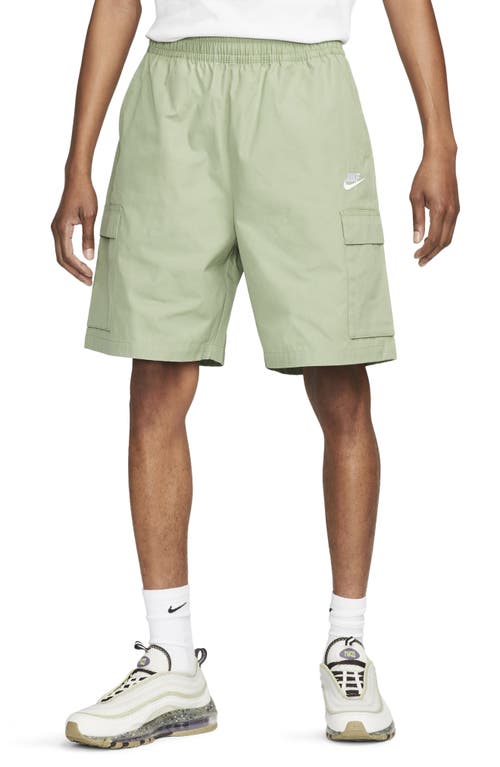 Nike Club Cargo Shorts in Oil Green/White at Nordstrom, Size Large