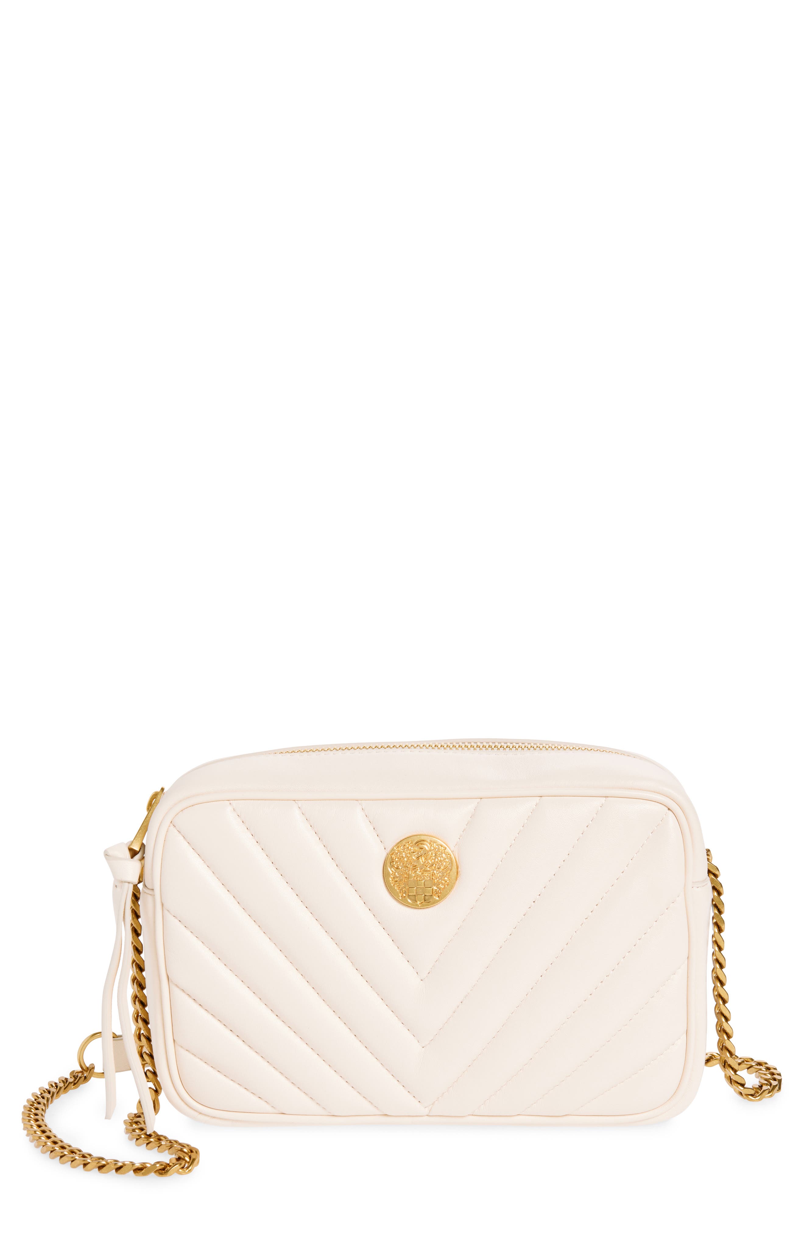 Vince Camuto Women's Theon Wallet On Chain - Chevron Quilted Leather Crossbody Phone Wallet