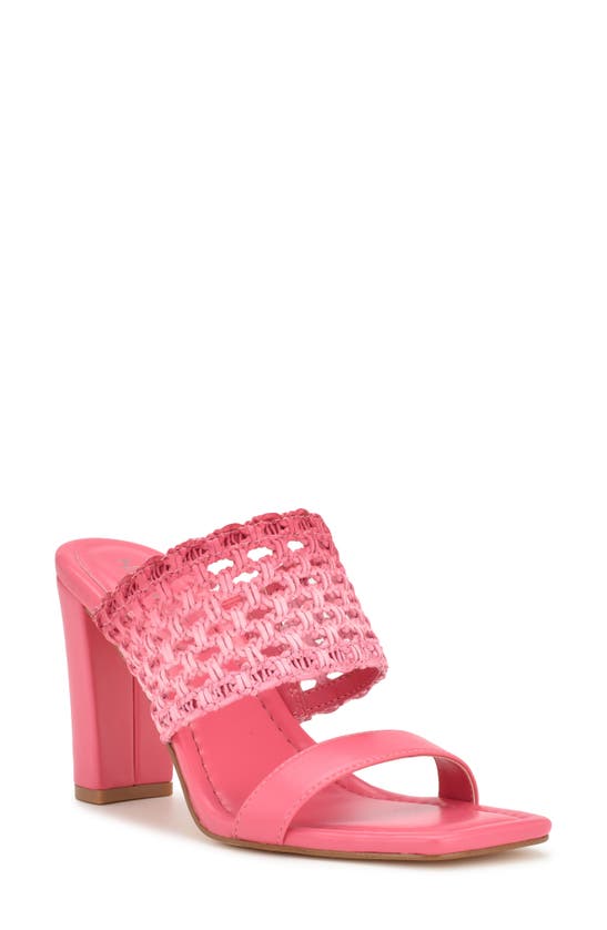 Nine West(ナインウエスト)Micks Crochet Sandal Nine West Micks Crochet Sandal In Medium Blue 420 | ModeSens