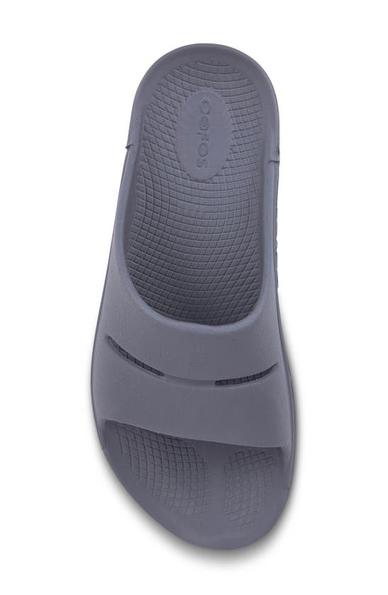 Oofos Ooahh Slide Sandal In Slate
