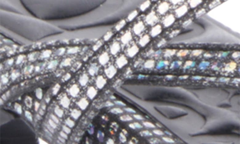 Olivia Miller Angelic Rhinestone Sandal In Black