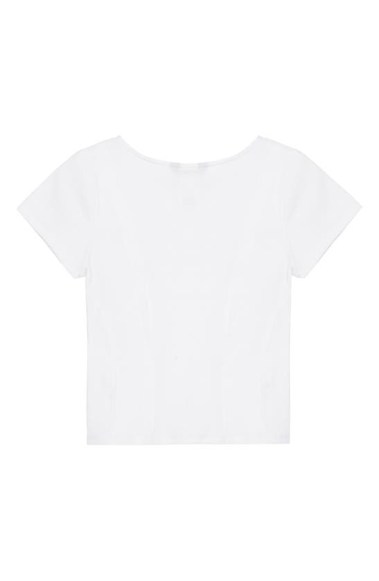 Shop Truce Kids' Rib Cotton Top In White